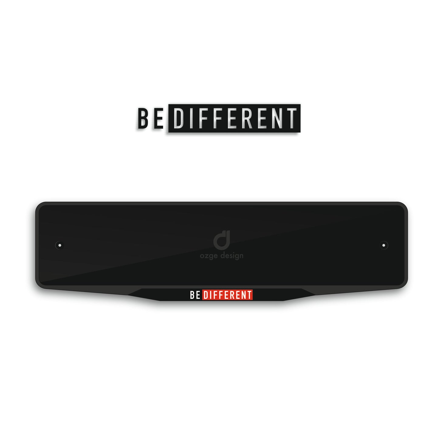 'BE DIFFERENT' Special Design Plate Frame